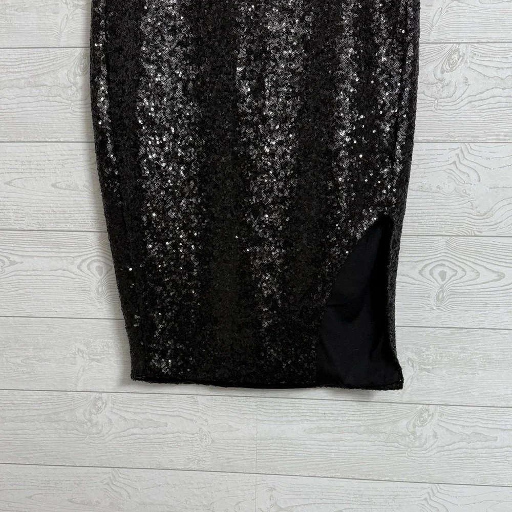 Torrid Black Sequin Pencil Skirt - Picture 5 of 10